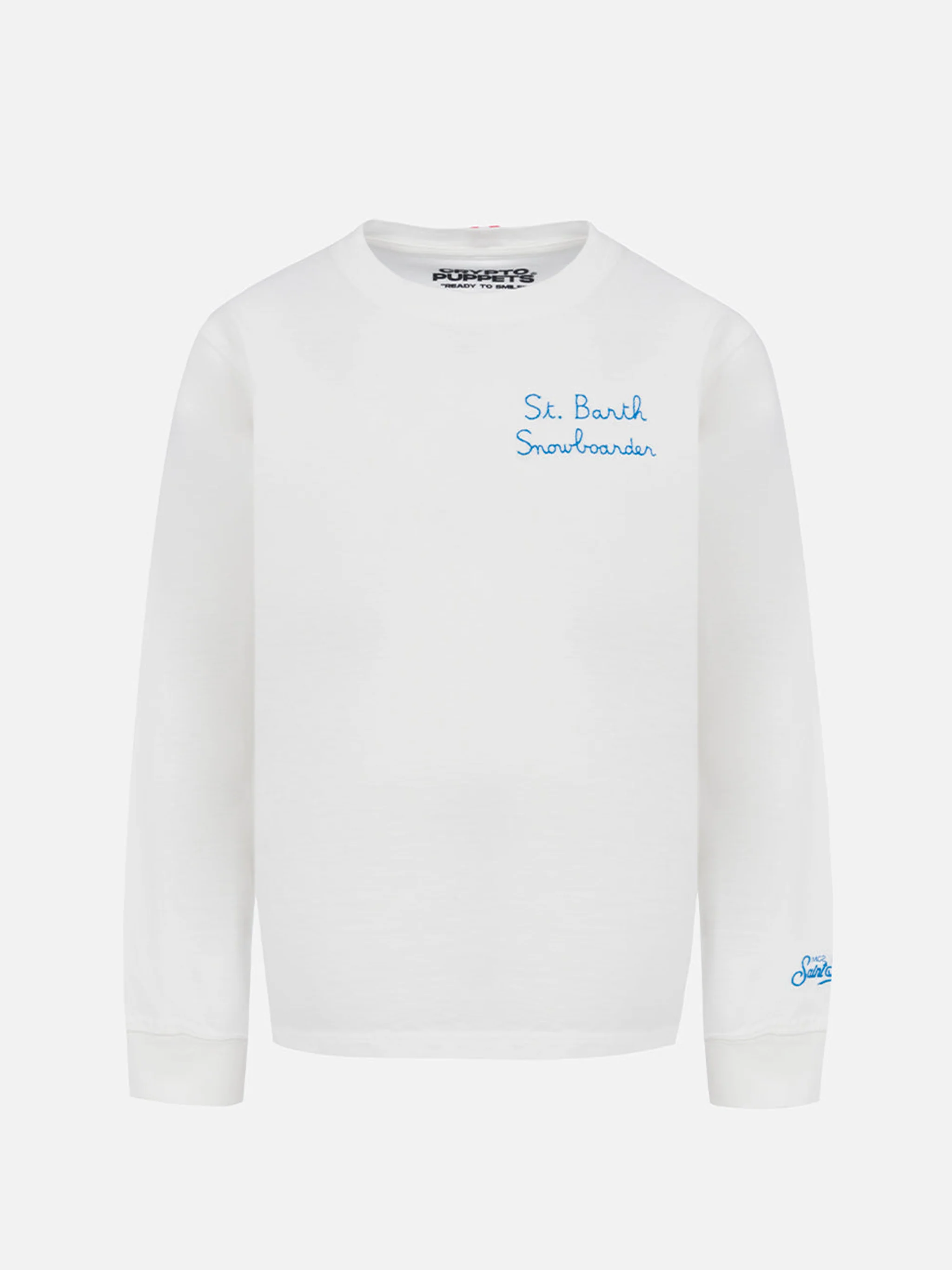 Luton T-shirt van zwaar katoen met Crypto Duck Snow-print