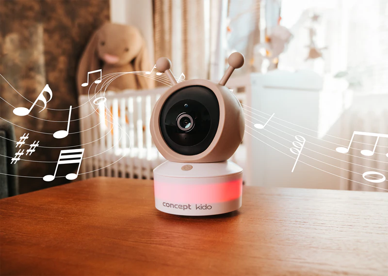 Digitálna video detská pestúnka Concept KIDO KD5010 s LED podsvietením