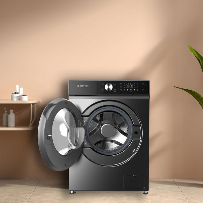 Máquina de lavar roupa de carregamento frontal GEDTECH GLLPS121400DG - 12 kg - 1400 rpm - 16 programas - Eco - Rápido - Consumo muito baixo - LED colorido