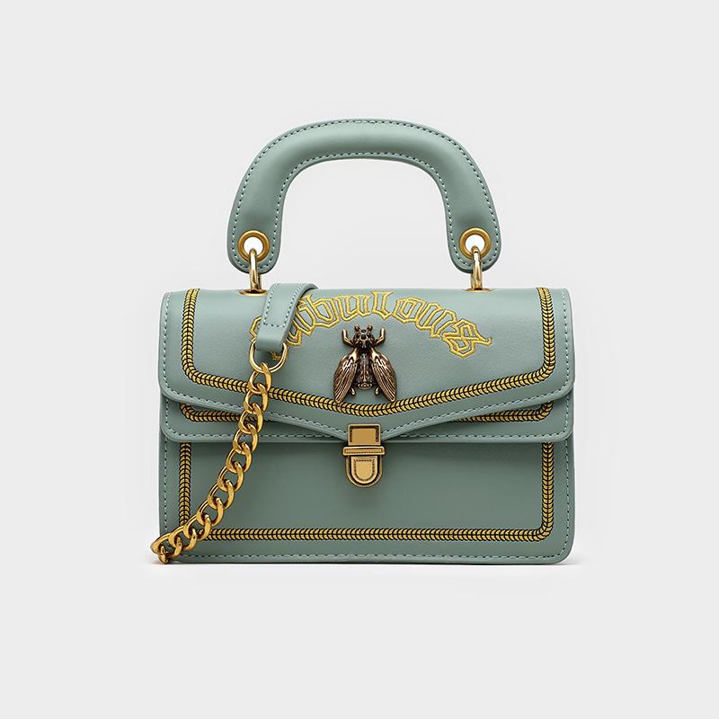 Sac bandoulière à chaîne 2020, motif abeilles, sac à main bandoulière pour femme, sac à main de créateur de haute qualité, broderie tendance