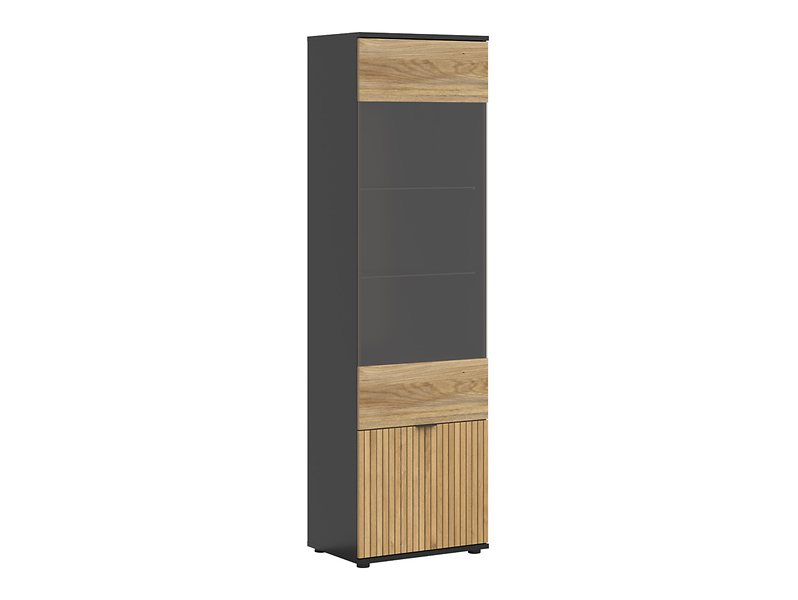 Witryna Luen 57 cm z 2 drzwiami dąb tegola/dąb mauvella