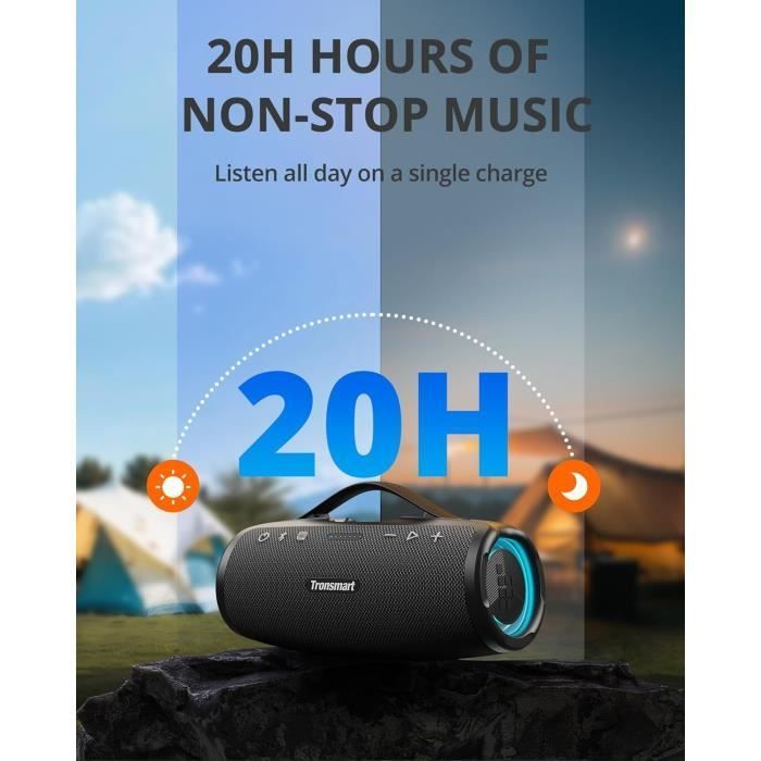 Portable Bluetooth speaker - TRONSMART - Mirtune S100 - 50W - IPX7 - 20h battery life