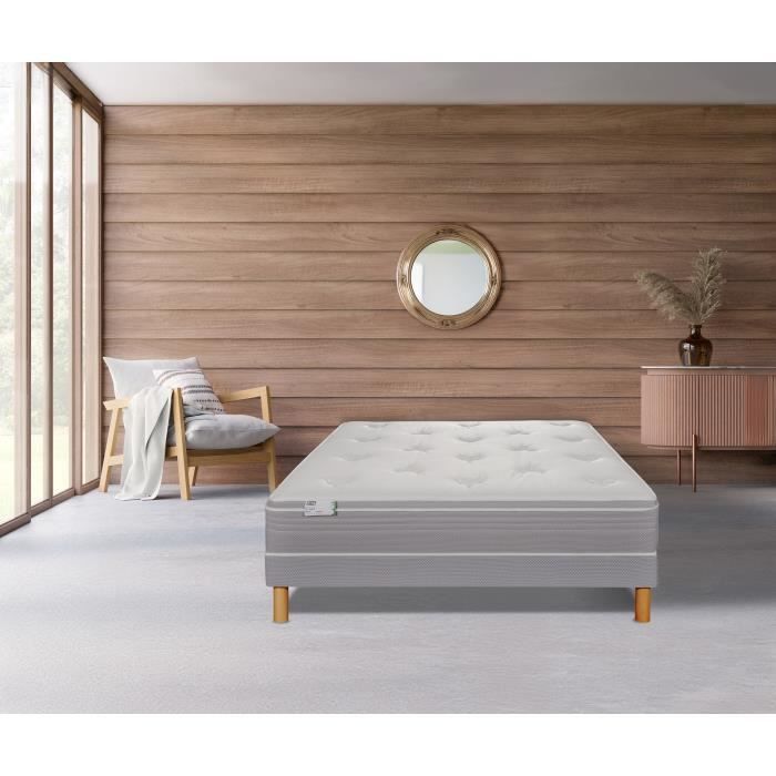 SIMMONS - Ensemble Matelas Ressorts SW5 + Sommier SW - 160x200 cm - Matelas à ressorts ensachés