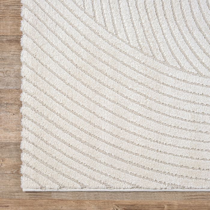 the carpet Everest - tapis salon, effet 3D, haute densité de poils et agréablement doux, Crème, 80 x 150 cm, Design - 2401