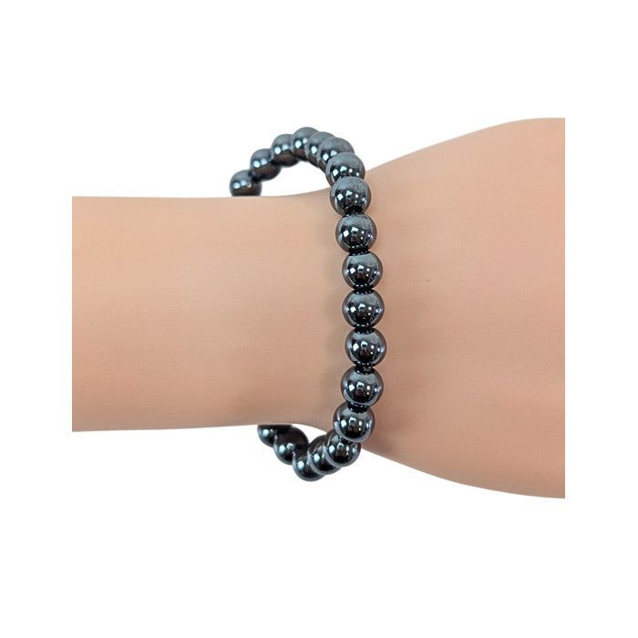 Bracelet Hématite | Boules 8mm