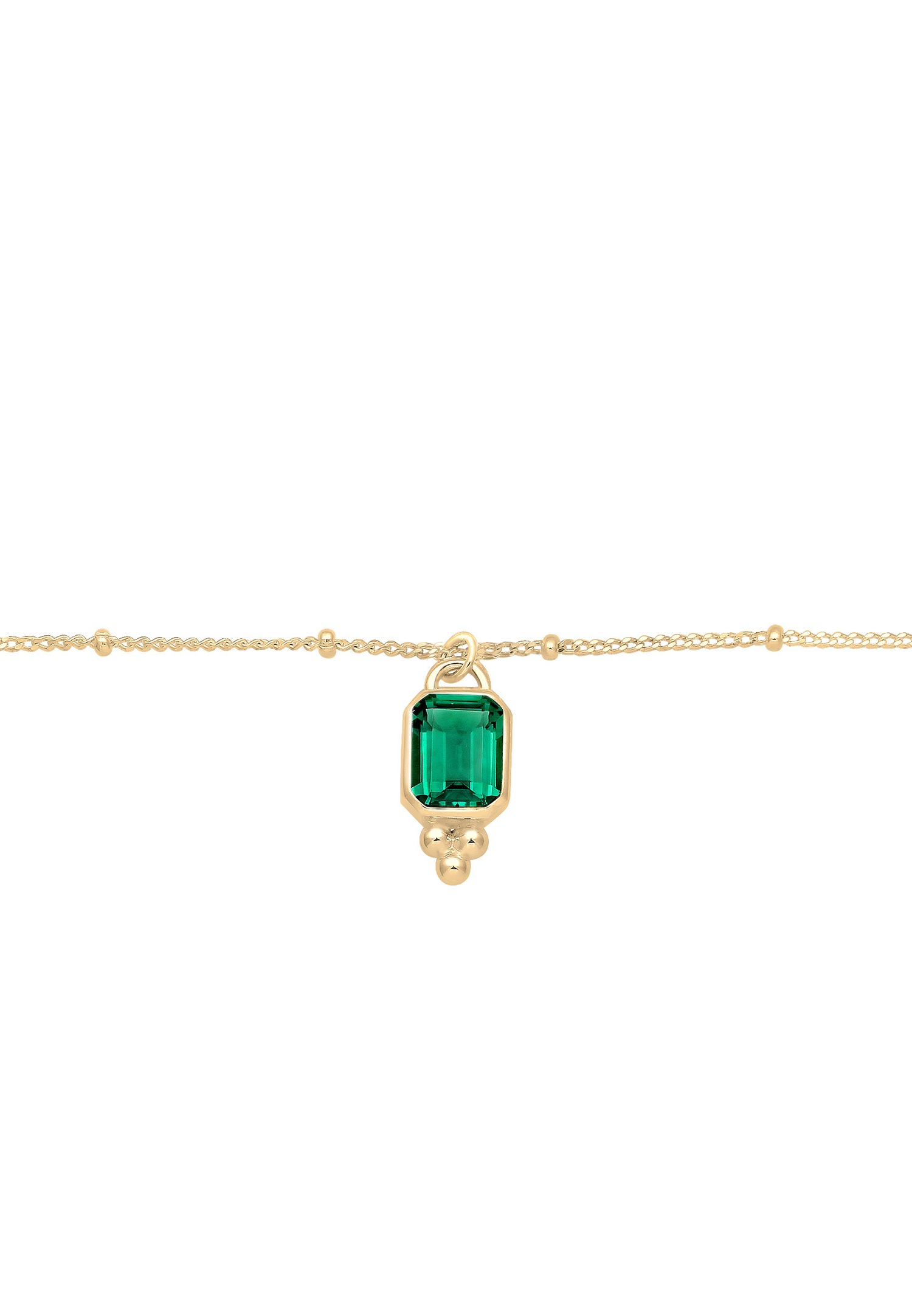 Elli PREMIUM Femme Pendentif Élégant avec Pierre de Quartz vert en Argent Sterling 925
