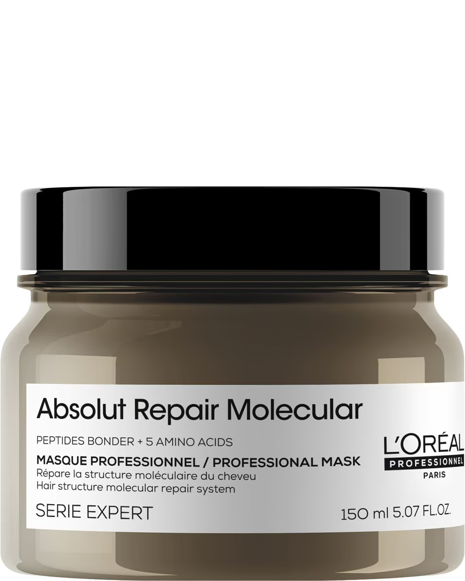 L'ORÉAL PROFESSIONNEL Mască cu clătire Absolut Repair Molecular – pentru părul foarte deteriorat