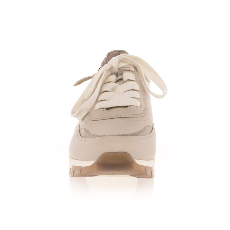 Zapatillas deportivas para mujer color beige.