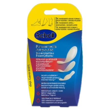Scholl náplasti na puchýře, úleva od bolesti, 5 kusů, 5 kusů