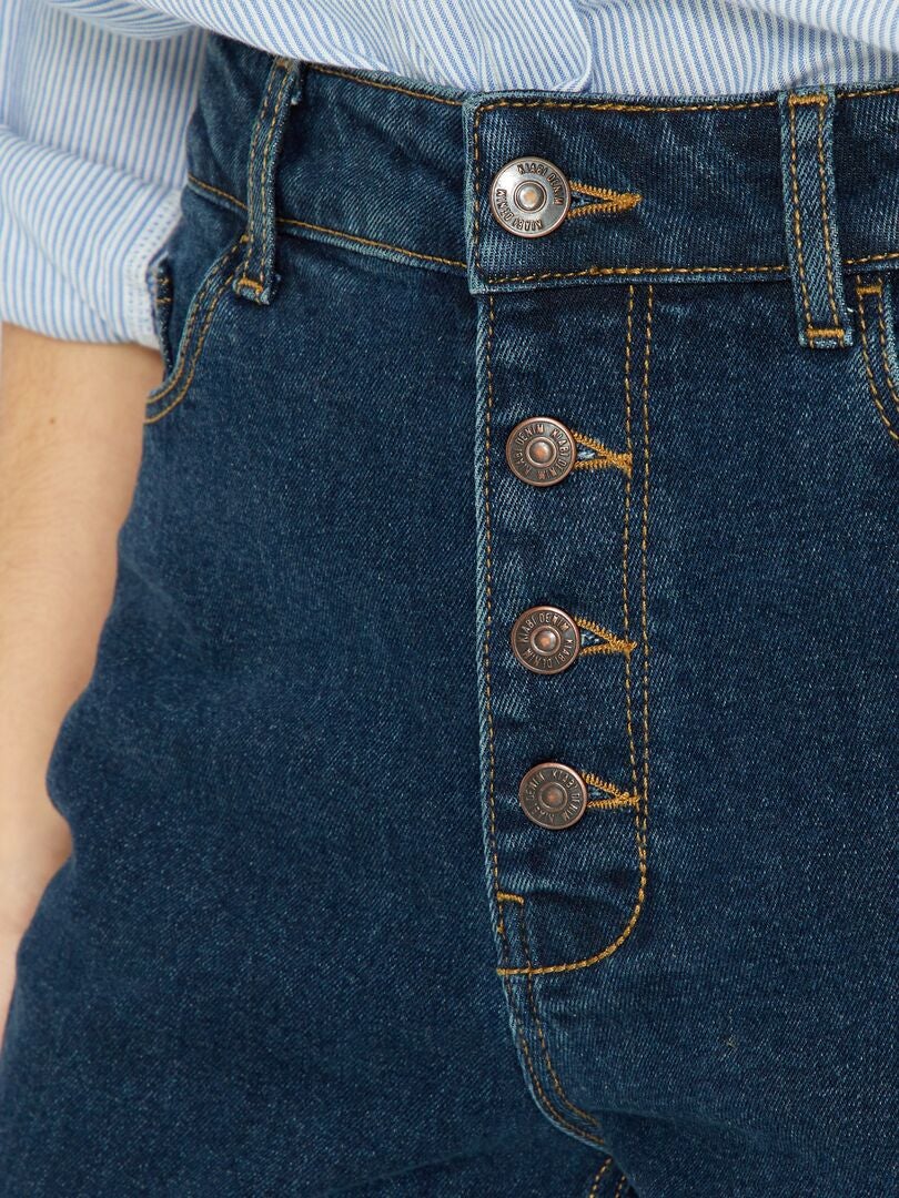 Zeer hoge taille mom jeans - L30 - BLAUW