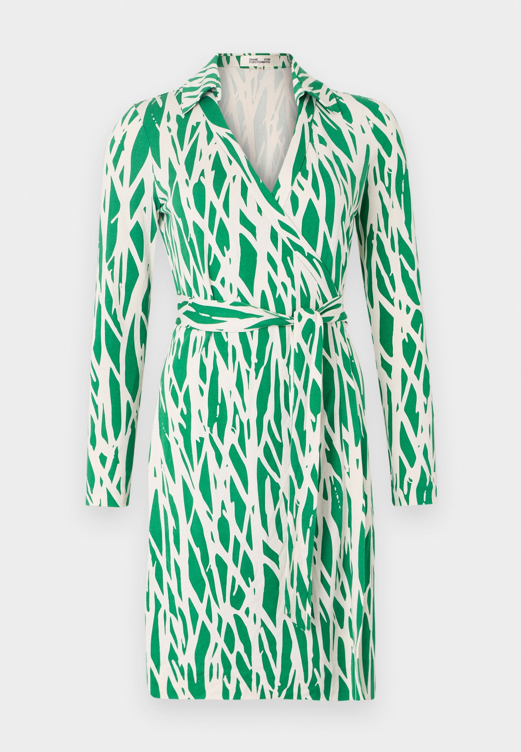 Diane von Furstenberg JEANNE WRAP DRESS - Vapaa-ajan mekko - twig green