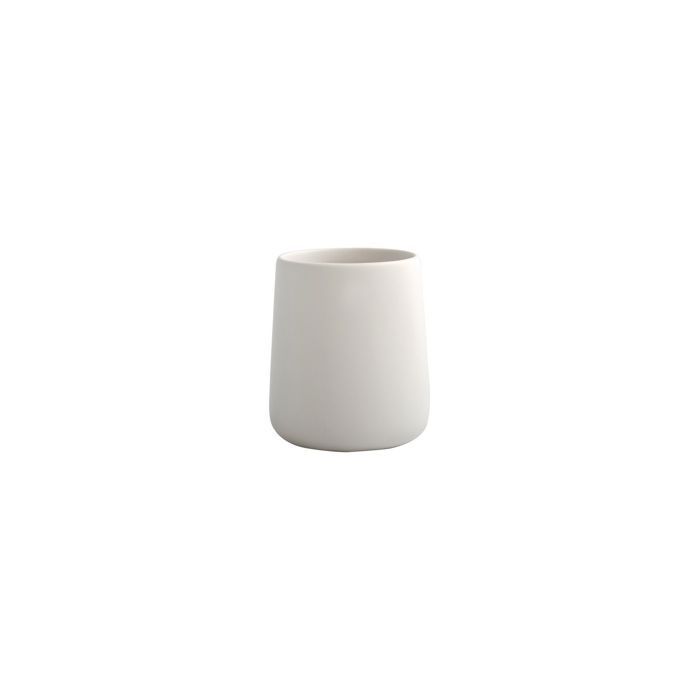 MAONIE Matte White Ceramic Bathroom Accessory Set of 3 MSV