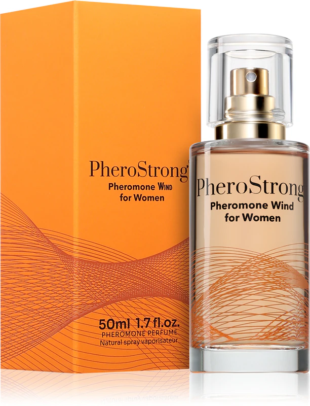 Perfume PheroStrong Pheromonone Wind para mulheres com feromônios.