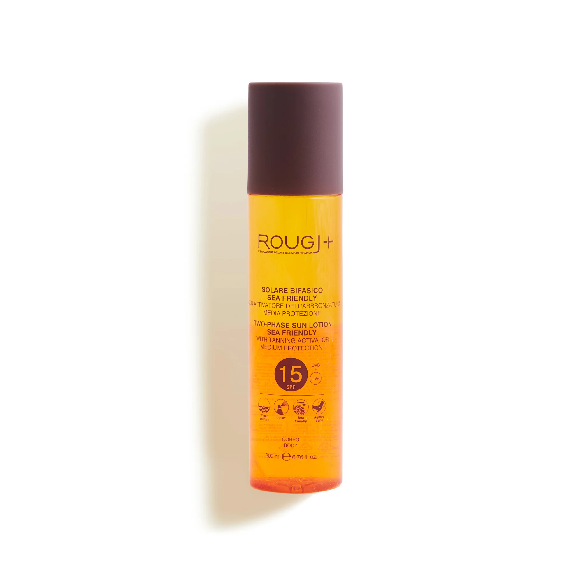 Solari Suntech Solare Bifasico SPF15 con attivatore di melanina - Spray solare corpo media prot.
