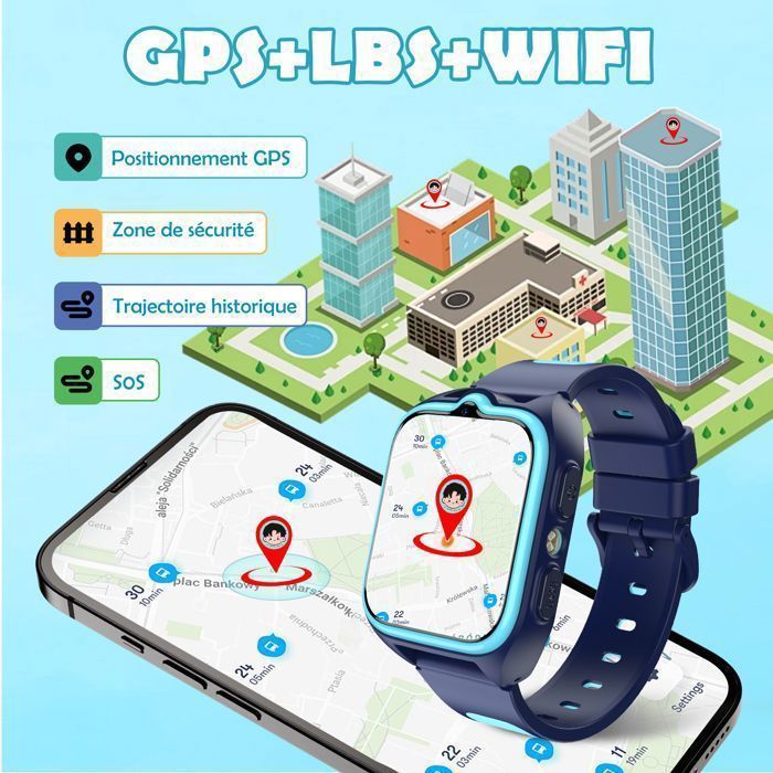 Smartwatch Blackview 4G per bambini con schermo HD da 1,75