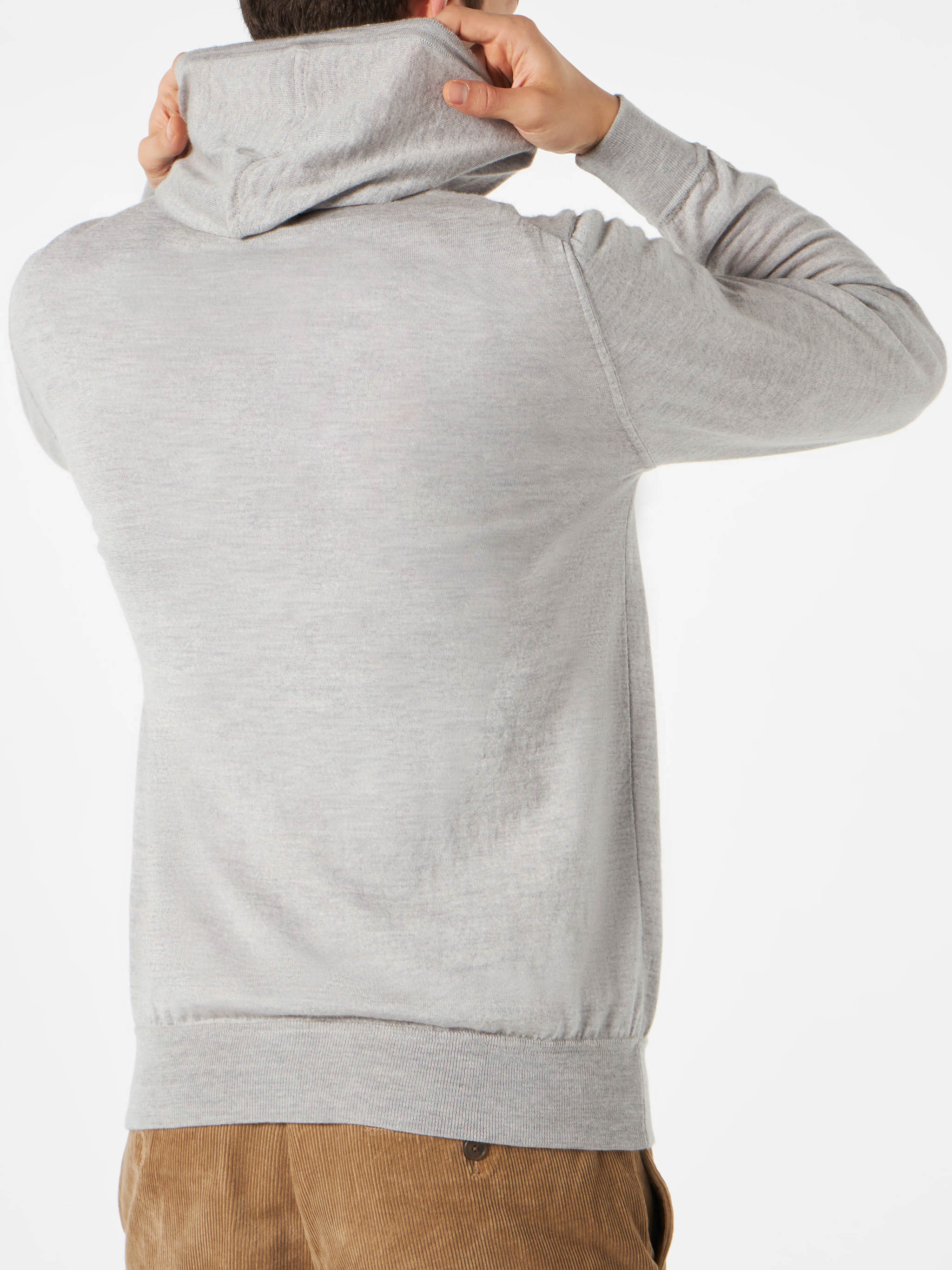 Grijze hoodie voor heren