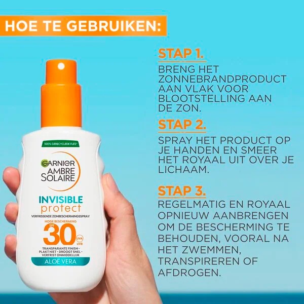 Garnier Ambre Solaire Invisible Protect Zone sprej SPF30<br>150 ml