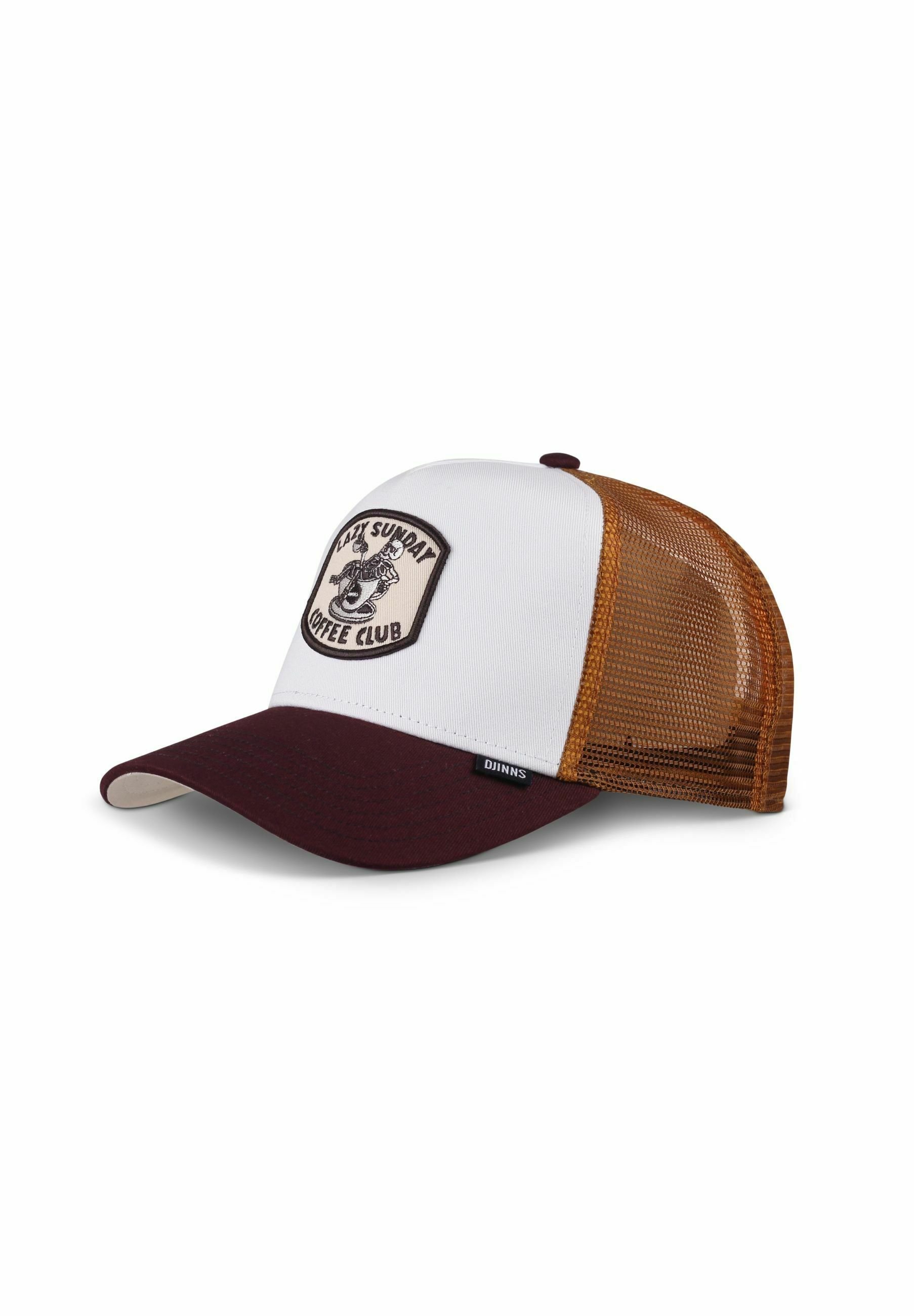 Djinn's TRUCKER HFT COFFEE CLUB - Czapka - biało-brązowa
