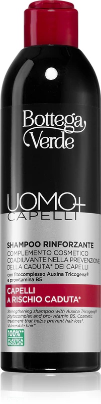Bottega Verde Man+ јачајући шампон за слабу косу, склону опадању