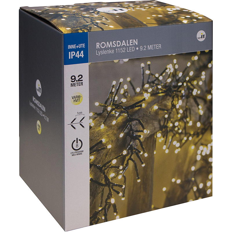 Hem Ljusslinga 1152 LED Varmvit, Romsdalen