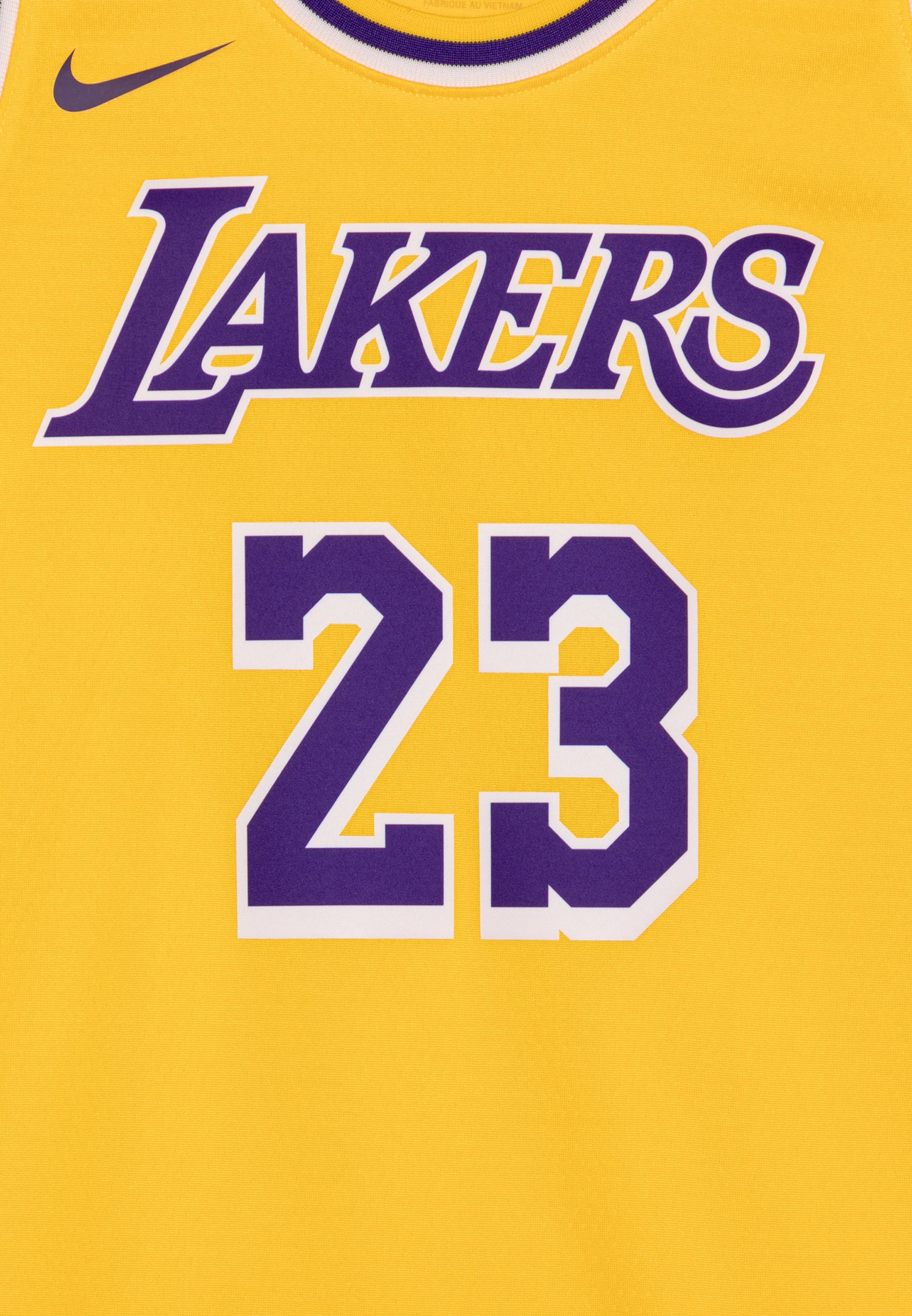 Nike Performance NBA LOS ANGELES LAKERS LEBRON JAMES BOYS ICON SWINGMAN - Klubové oblečení - amarillo