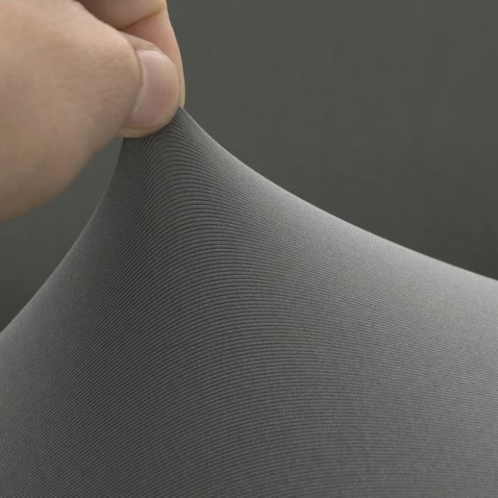 Funda para sofá de 3 plazas - MONDEER - Gris - Poliéster - Funda extraíble - Elástica