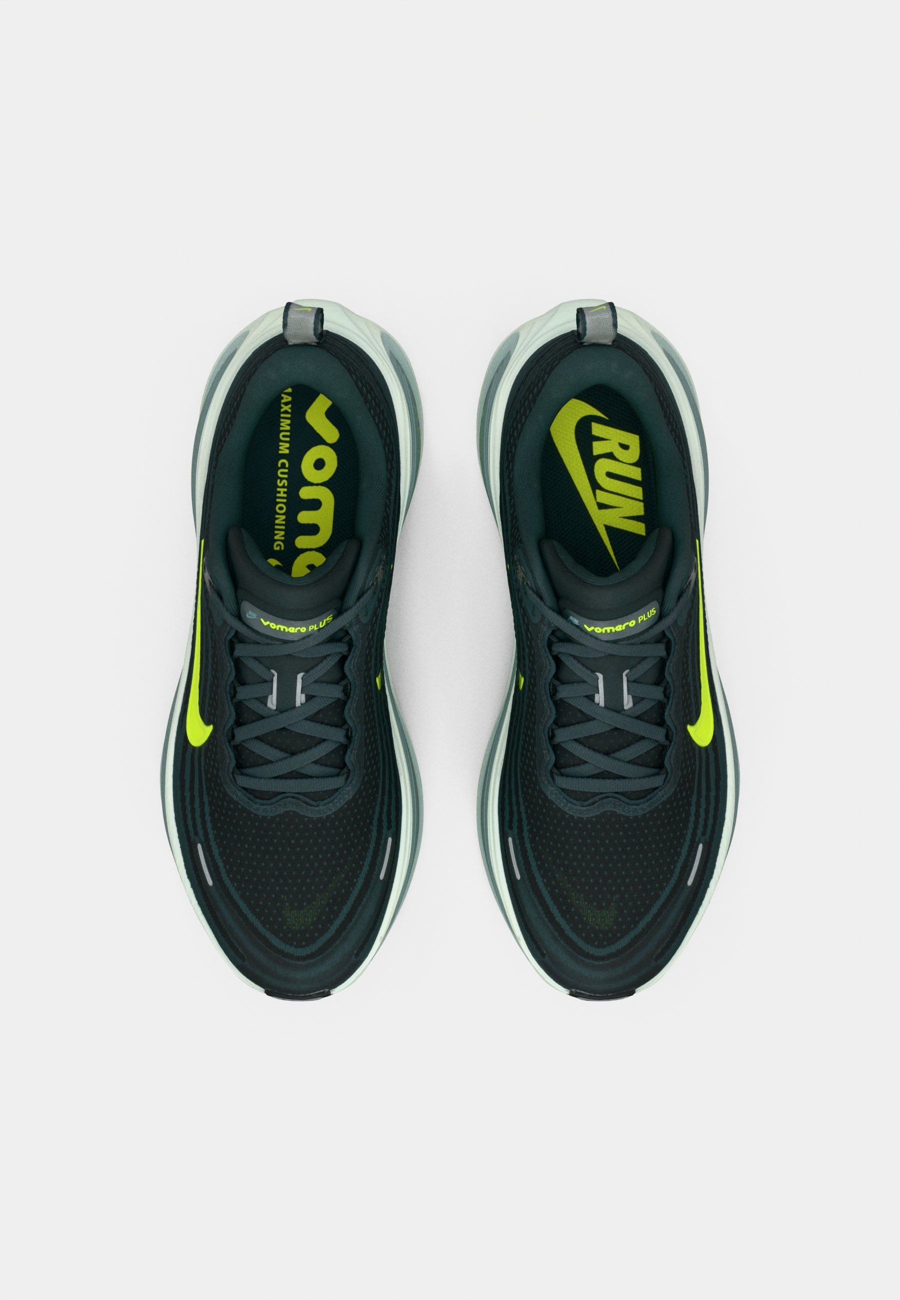 Nike Performance VOMERO PLUS - Chaussures de running sur route - algue/volt/volt clair/vert clair/noir