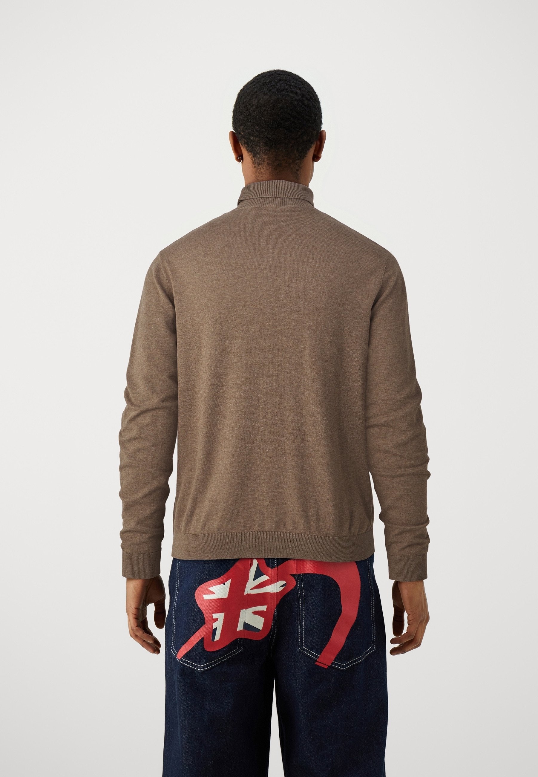 Pull Selected Homme - marron chiné