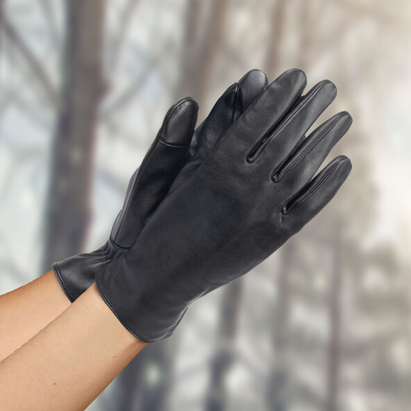 Leren handschoenen, glad, maat 7