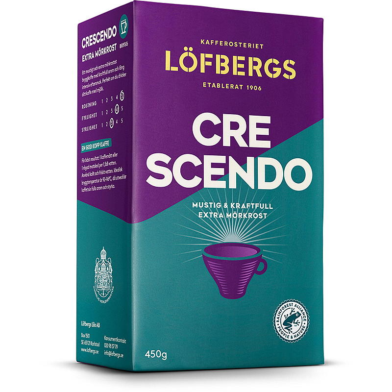 Löfbergs Kaffeefilter gemahlen 450 g Crescendo Löfbergs