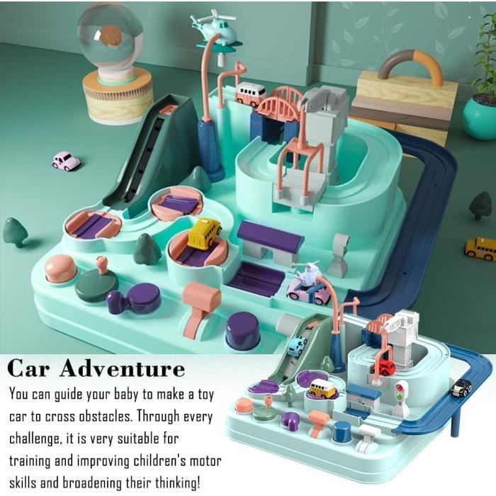 Pista de coches infantil - Aventura - Pista de juguete - A partir de 3 años - Unisex - 1 o más jugadores