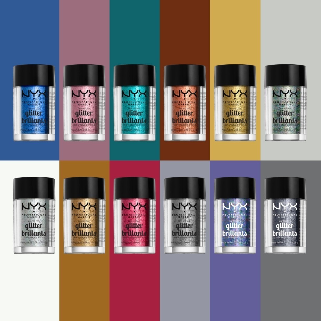NYX Professional Makeup akių šešėliai „Pride Glitter Brilliants“ – 2,5 g