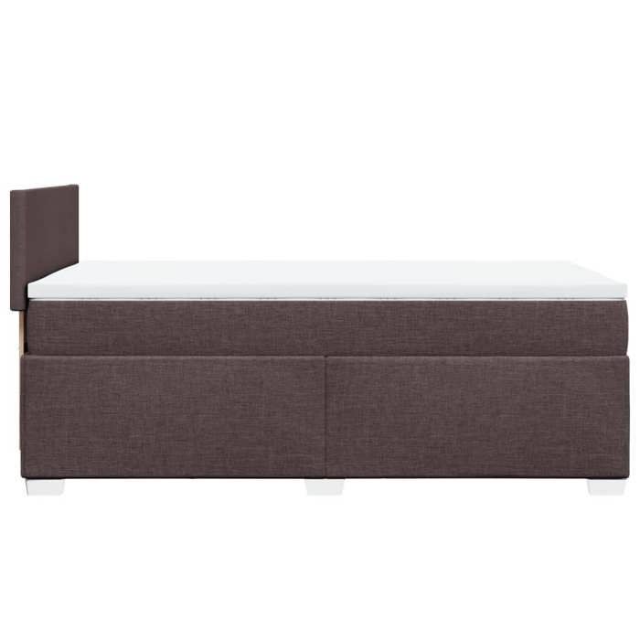 Struttura letto con materasso - Marrone scuro - 90x200 cm - Molle insacchettate - Massimo relax