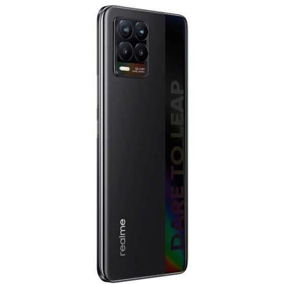 REALME 8 6GB+128GB Schwarz + kostenlose Silikonhülle