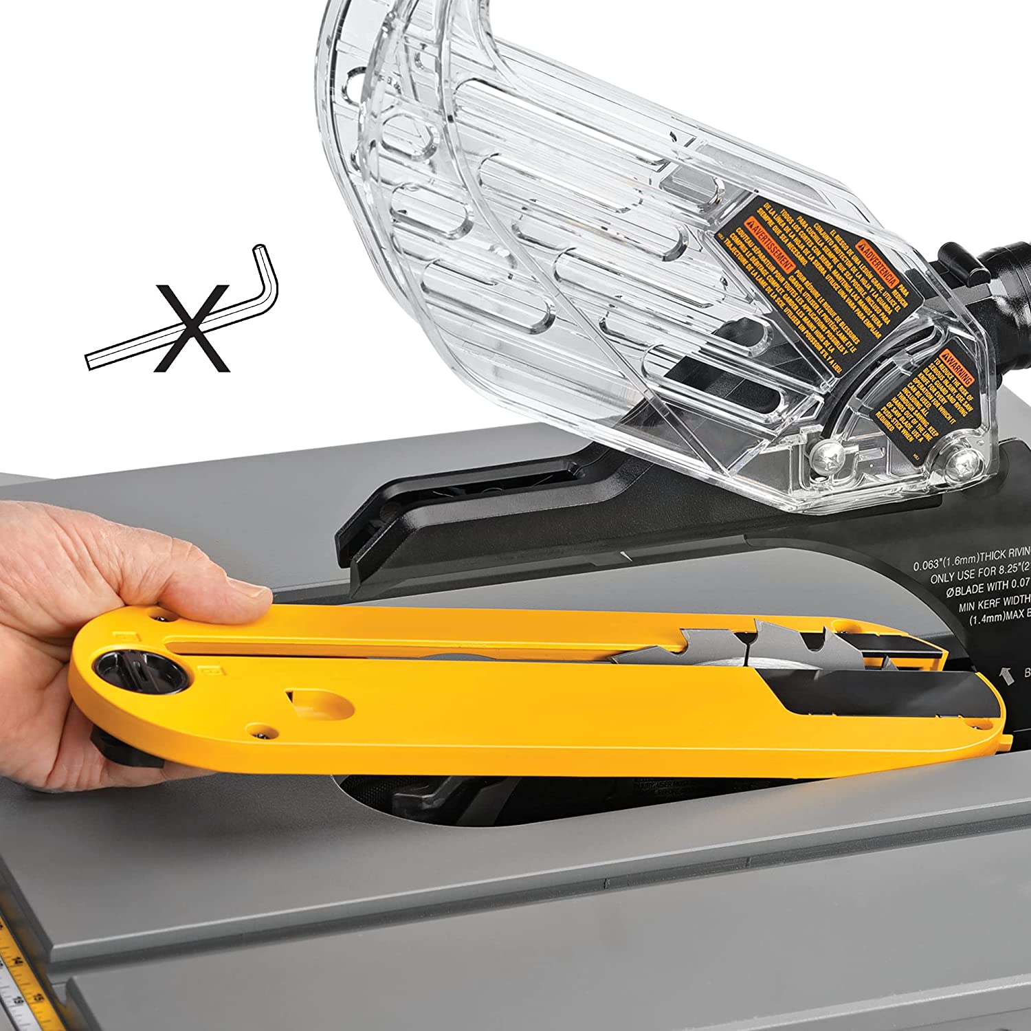 Serra de mesa compacta para construção DEWALT, 8-1/4 polegadas (DWE7485)