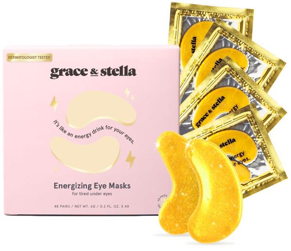 Grace & Stella - Maska pod oči - Veganská - Zlatá - 48 párů