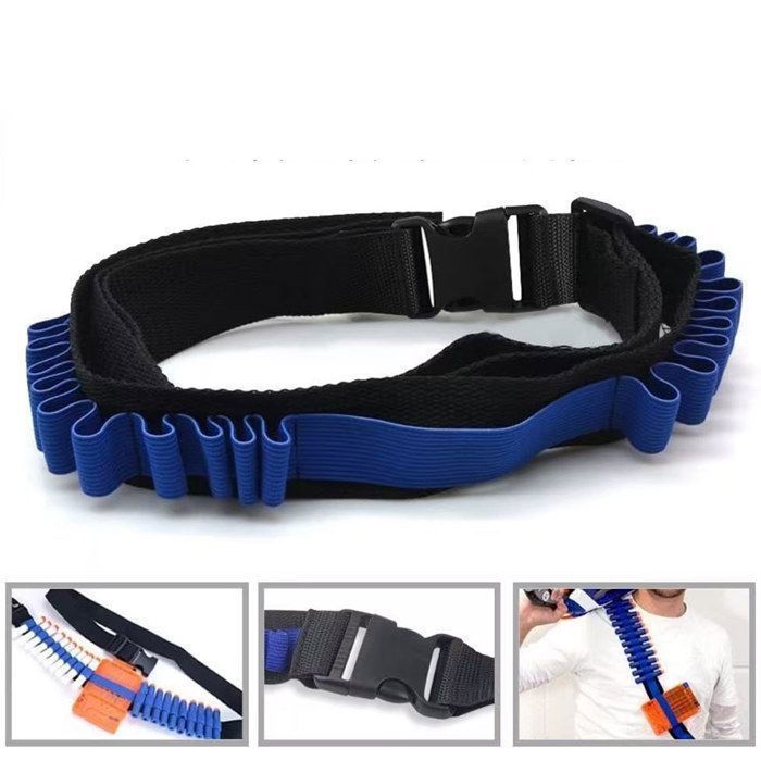 2windeal® Sac de rangement pistolets +clips de recharge, fléchettes, bracelet cible PR Nerf N-Strike Elite/Mega/Rival