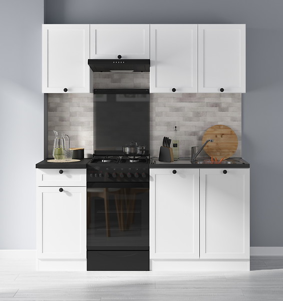 Komplet kuchenny Junona Line 170 cm biały z blatem