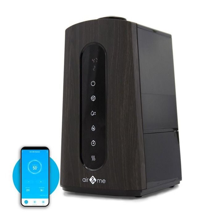 Humidificador ultrasónico - AIR AND ME - CLAR0001 - 5 L - Hasta 40 m² - HygroSmart, ionizador, aromaterapia