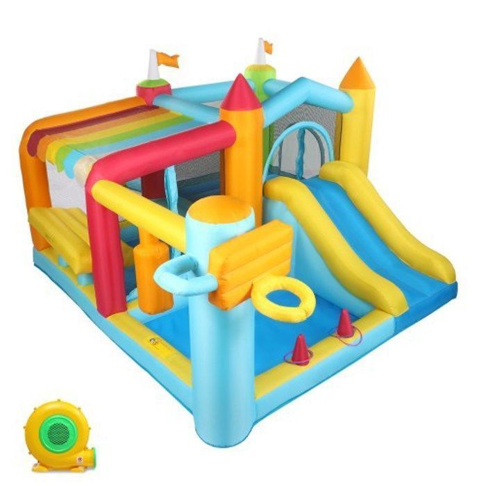 Inflatable Play Area with Blower - LALAHO - Multifunctional Inflatable Castle for Children, 320*310*200cm