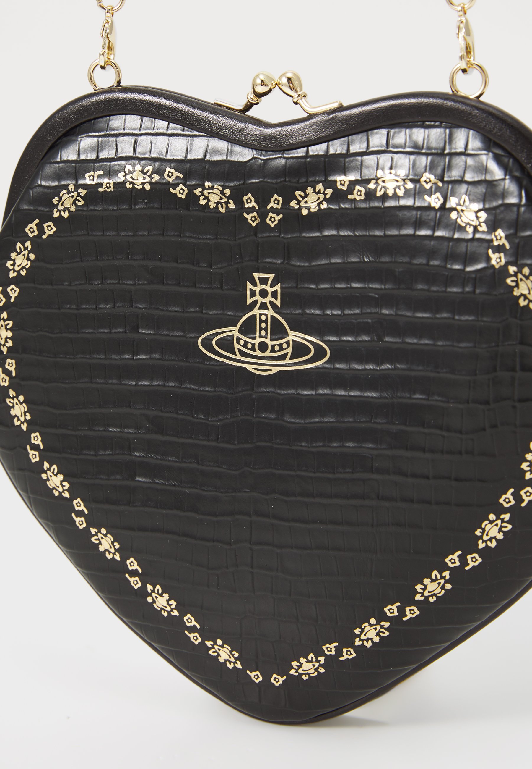 Vivienne Westwood BELLE HEART FRAME PURSE - Torebka - czarna