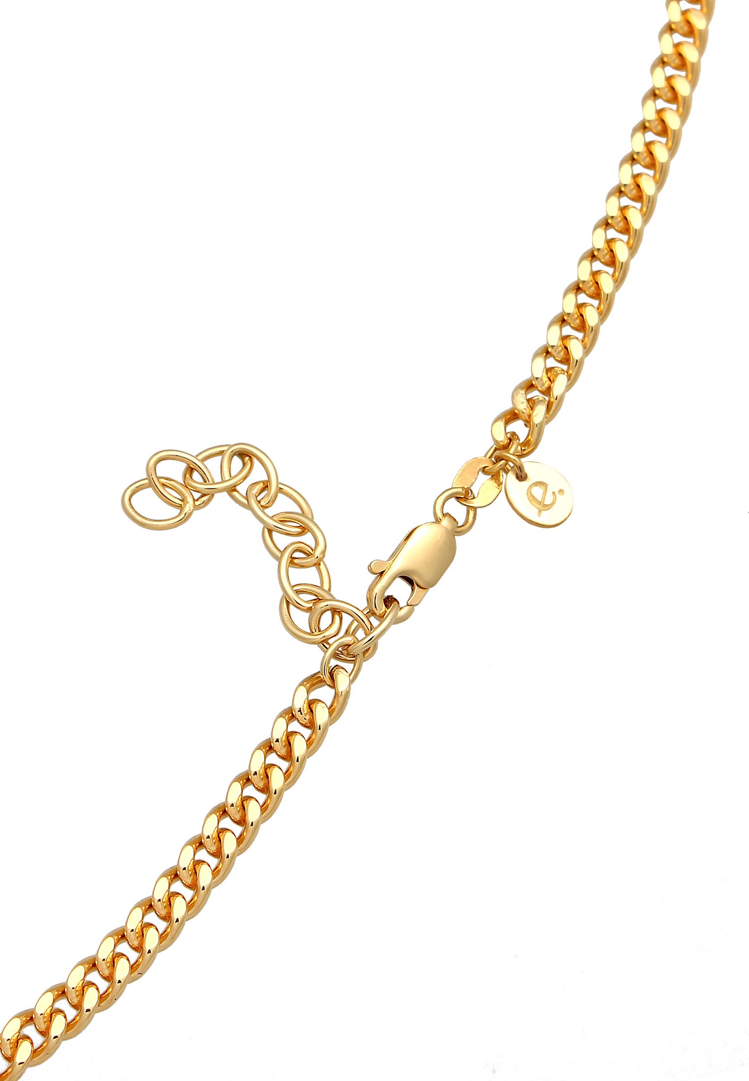Elli PREMIUM Femmes Choker Classique Elégant avec Grenat pierres précieuses en argent sterling 925 plaqué or