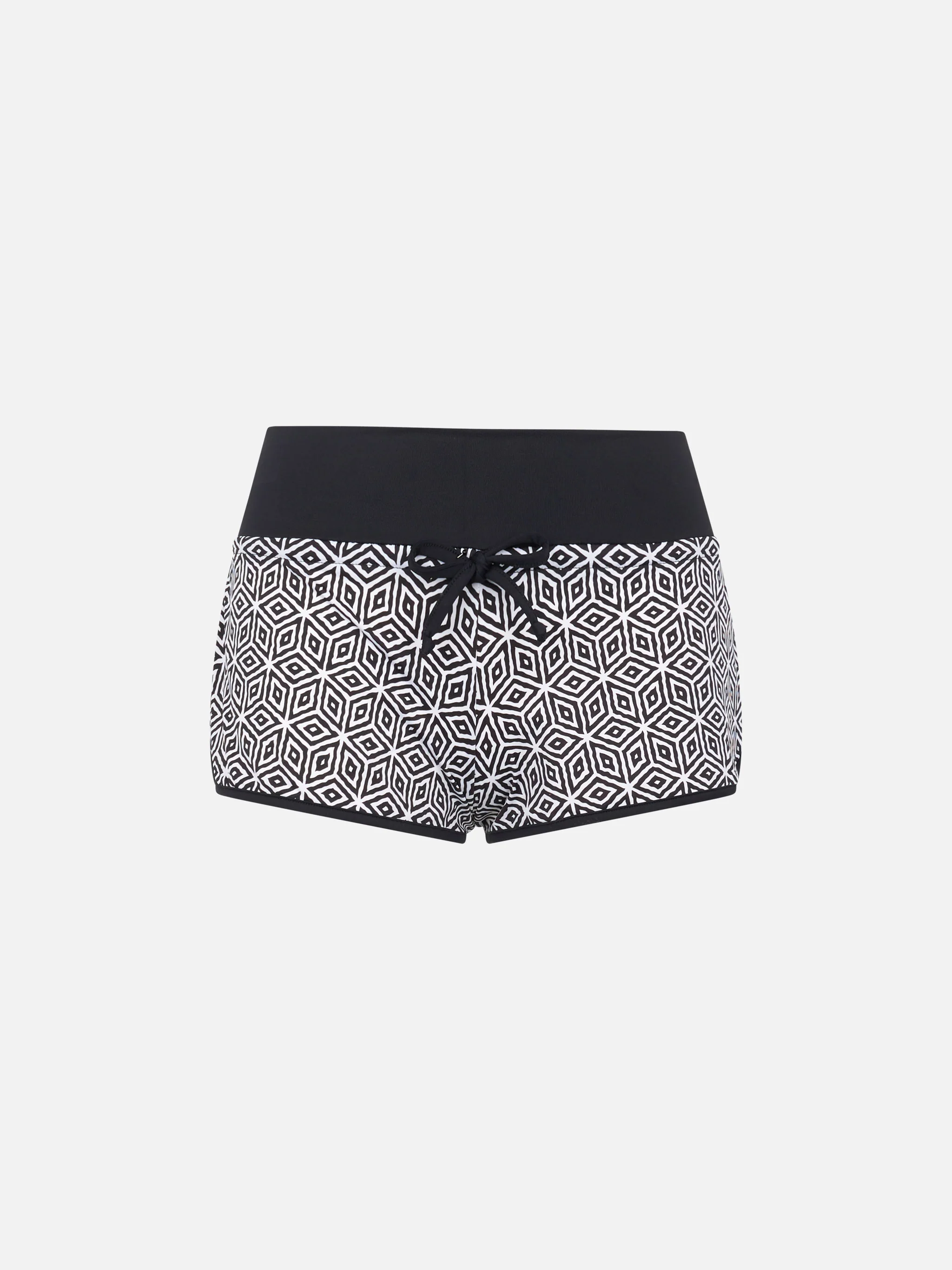 Short de plage à imprimé géométrique pour femme