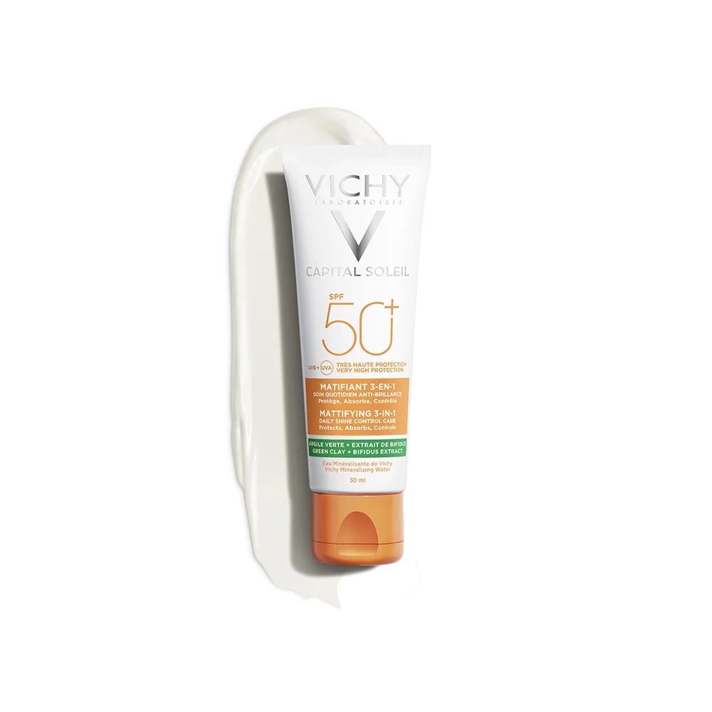 VICHY Vichy Capital Soleil Matterende Crème SPF 50+ 50 ml Vette huid