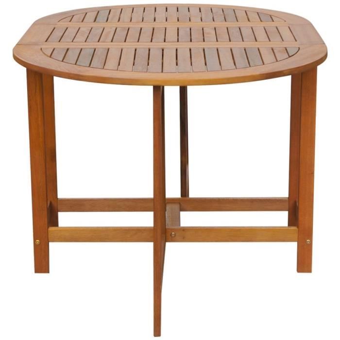 Tavolo da giardino vidaXL 130x90x72 cm in legno massello di acacia