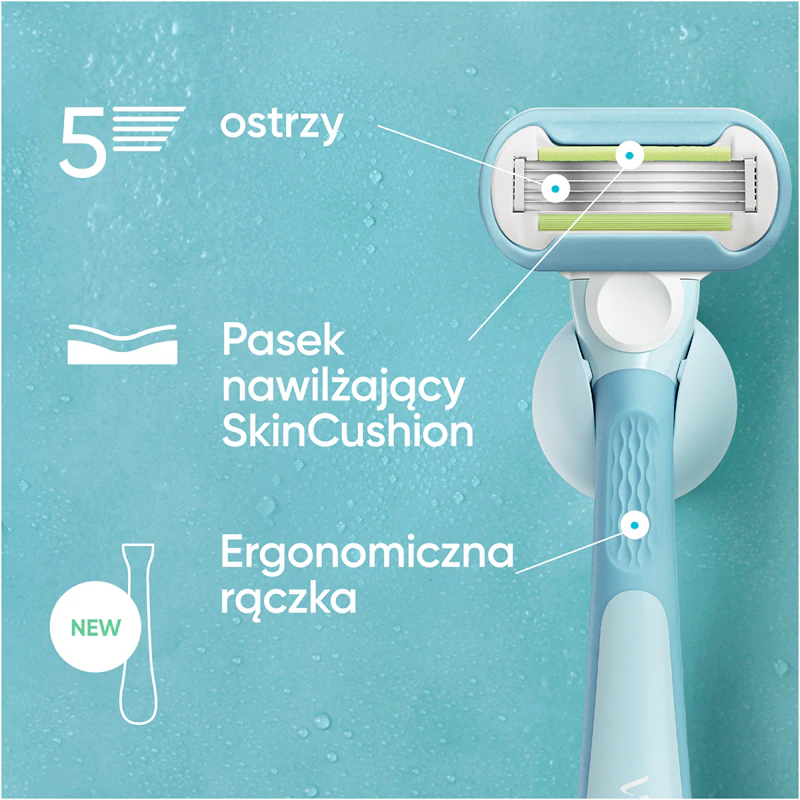 Dámsky holiaci strojček Gillette Venus Extra Smooth s držiakom do sprchy