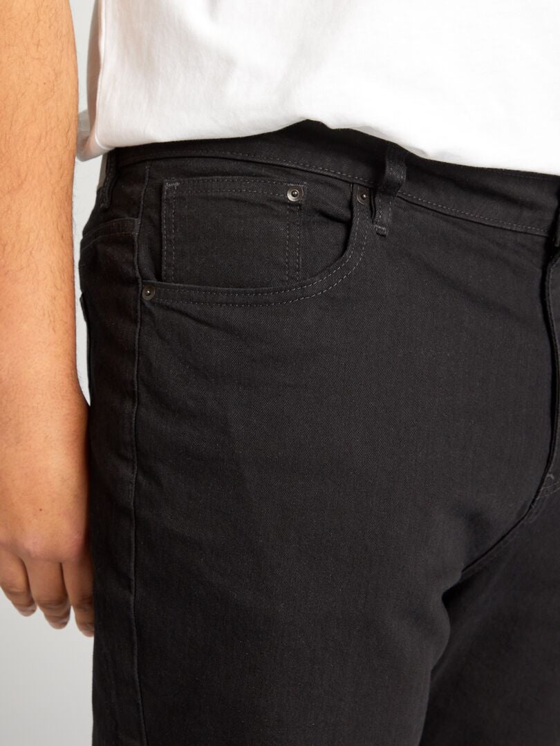 Calça jeans slim de 5 bolsos - tamanho L34 - preta