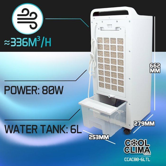 Luftkühler - COOL CLIMA - CCAC80-6LTL - 80 W
