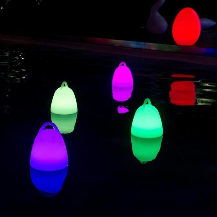 Lámpara de trabajo LED inalámbrica LUMISKY LIBERTY C25 - Resistente al agua y flotante - Altura 24 cm - Blanca y multicolor