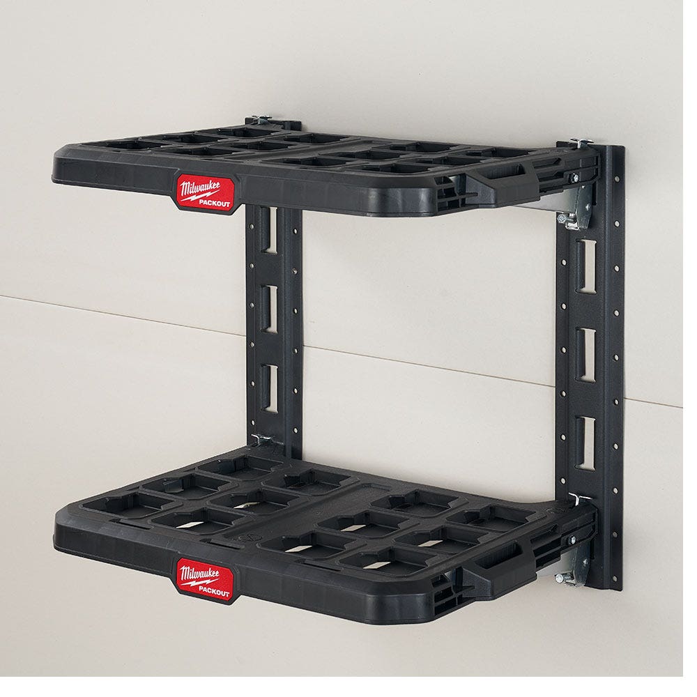 Trilhos de prateleira verticais de 2 peças MILWAUKEE E-Track PACKOUT™ 48228482